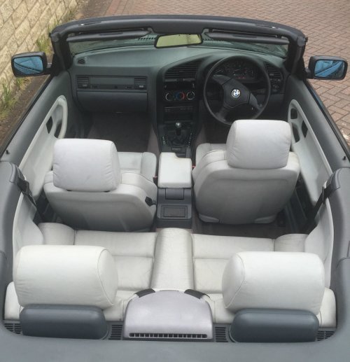 BMW E36 convertible interior