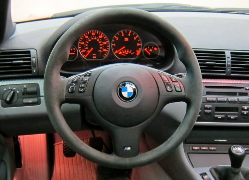 BMW sports steering wheel