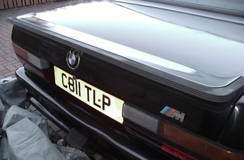 BMW E28 boot spoiler